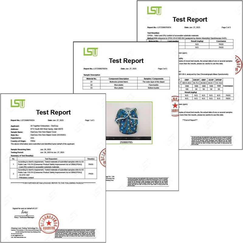 OsoCozy Newborn Reusable Cloth Diaper Covers - Adjustable Snap Fit & Double Leg Gussets for Babies 6-12 Pounds. Use with Prefold, Flat or Fitted Cloth Diapers or Snap-in Inserts – Dragon Butterfly - Image 3